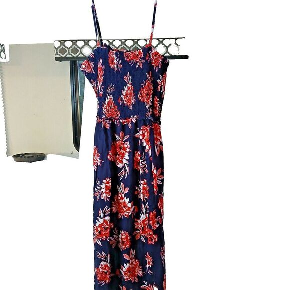 Pacific Vibes Long Minimalist Dress with Slits on Both Sides. XL 100% Rayon. - Picture 1 of 9